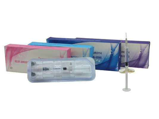 Enchimento cutâneo da cirurgia plástica com enchimentos do ácido hialurónico do Lidocaine sob o olho