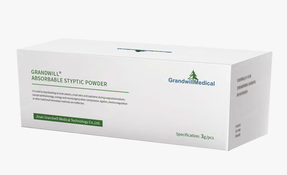 Serviços Clínicos Pó hemostático absorvível para parar a hemorragia cirúrgica
