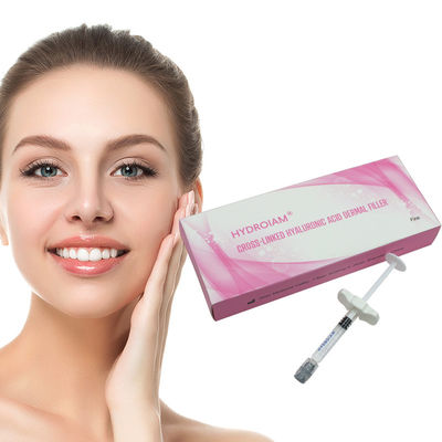 1ml 2ml cruzam o ácido que hialurónico ligado o enchimento cutâneo remove a linha tênue do enrugamento do olho