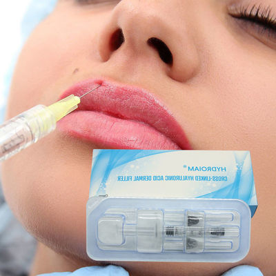 a cruz 2ml ligou a injeção cutânea ácida hialurónica do enchimento para linhas tênues