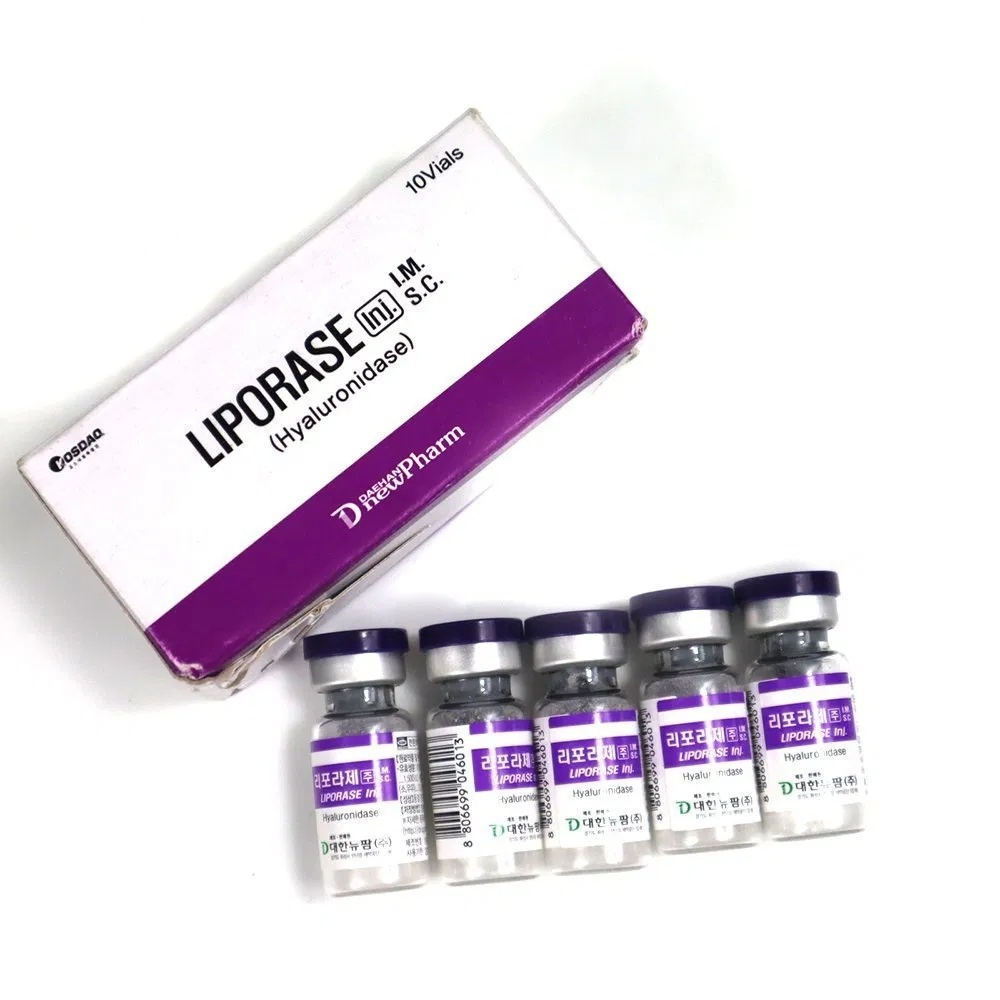Hyaluronidase coreana Dissolver ácido hialurónico Injecção Liporase Ha Preenchimento Dermológico Dissolver preenchimento de ácido hialurónico